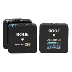 میکروفون یقه ای بی سیم دو میکروفونه رود مدل WIRELESS GO II